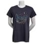 Womens Mountain and Isles Short Sleeve Campsite Graphic Tee - image 1