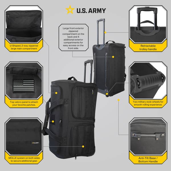 U.S. Army Romeo 28in. Tactical Rolling Duffel