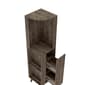 FM FURNITURE Quinn Dark Brown Corner Bar Cabinet - image 5