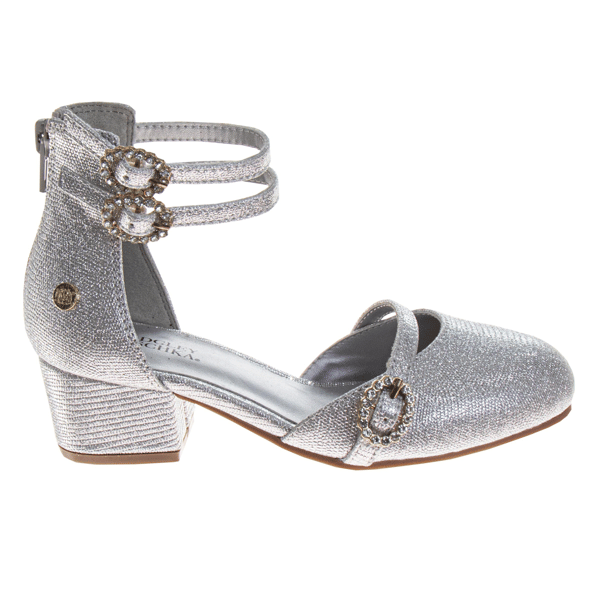 Little Girls Badgley Mischka® Rhinestore Glitter Dress Sandals
