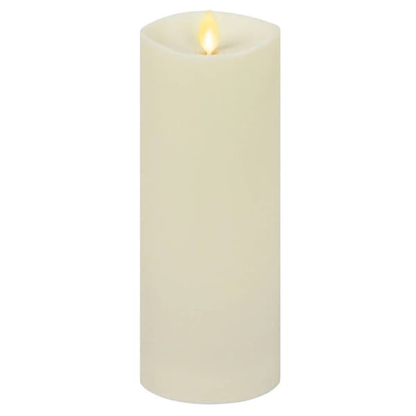 Melted Matte Moving Flame Pillar Candle - image 