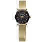 Womens Ellen Tracy Gold-Tone Faceted Bezel Watch - ET5452GD - image 1