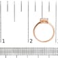 Haus of Brilliance 10kt. Rose Gold 1/3ctw. Diamond Square Ring - image 6