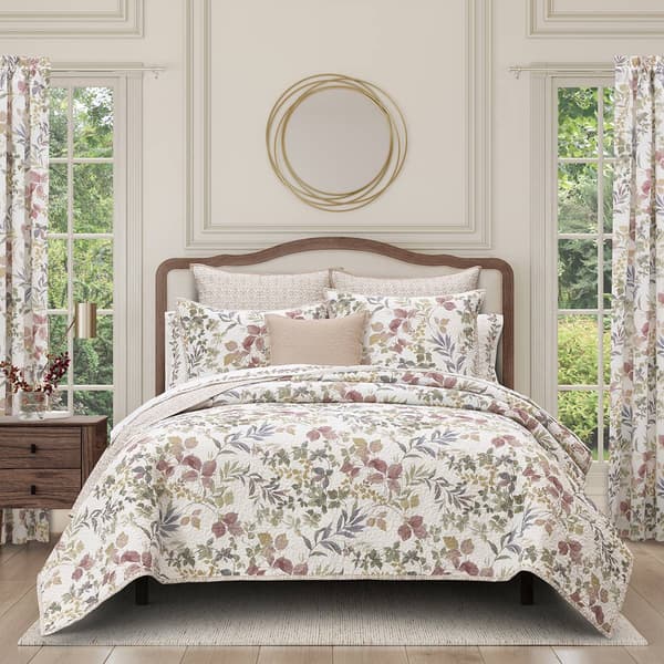 Royal Court Rosewood 3pc. Reversible Quilt Set