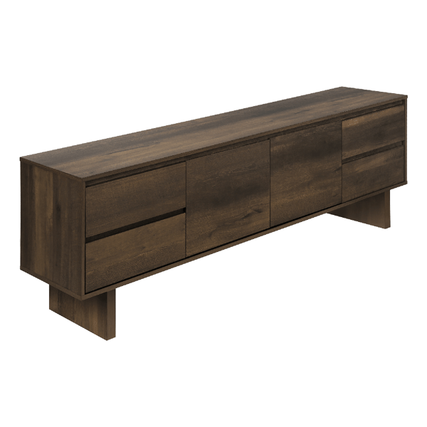 Monarch Specialties Transitional 72in. Media Entertainment Center