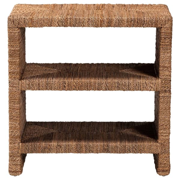 bali & pari Liza Bohemian Natural Seagrass End Table