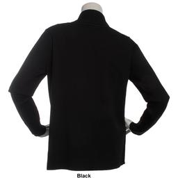 Petite 89th & Madison Long Sleeve J Pocket Solid Cardigan