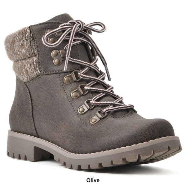 Womens Cliffs by White Mountain Pathfield Fabric Ankle Boots