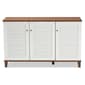 Baxton Studio Coolidge 8 Shelf Wood Shoe Storage Cabinet - image 3