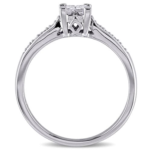Eternal Promise™ 10kt. White Gold Princess Engagement Ring
