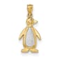 Gold Classics(tm) Textured Yellow-Gold Penguin Pendant - image 1
