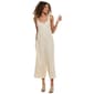 Juniors Hunter & Brown V-Neck Wide Strap Crop Wide Leg Jumpsuit - image 1