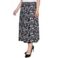 Plus Size NY Collection Pull On Floral Woven Gauze Crepon Skirt - image 3