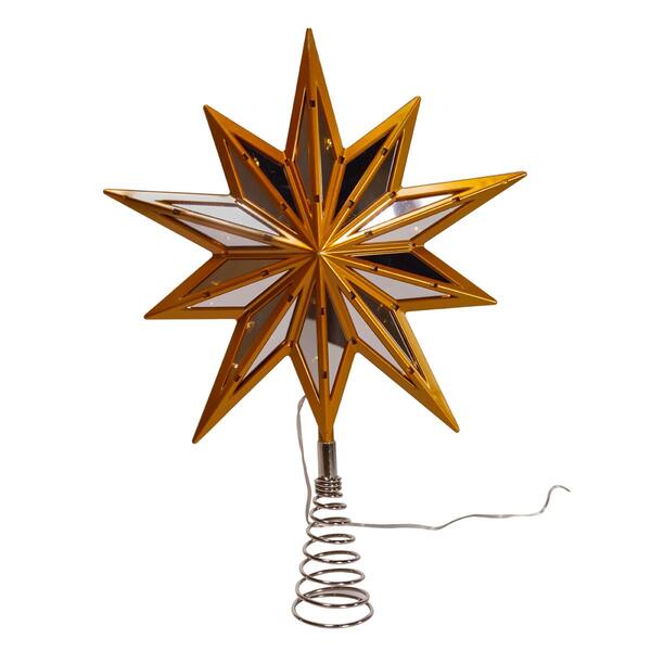 Kurt S. Adler 13.5in. Gold Star Tree Topper - image 