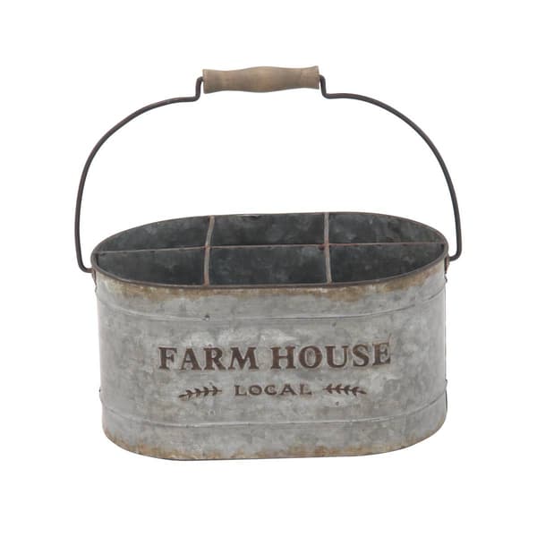 9th &amp; Pike® Small Farmhouse Metal Wine Bucket