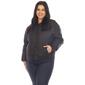 Plus Size White Mark Lightweight Diamond Quilted Puffer Jacket - image 1
