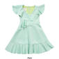 Girls &#40;7-16&#41; Bonnie Jean Flutter Sleeve Side Ruffle Dress - image 3