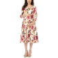 Womens White Mark Cold Shoulder Floral Print Maternity Dress - image 1