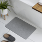 VCNY Home Grey Carved Leaves Diatomite Stone Bath Mat - image 6