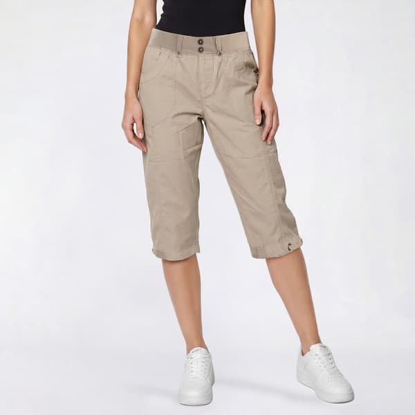 Womens da-sh Vanessa Solid Cargo Pocket Capris