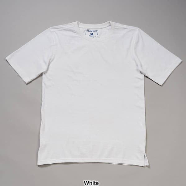 Mens Architect® Ribbed Crew Neck Solid Jersey Tee