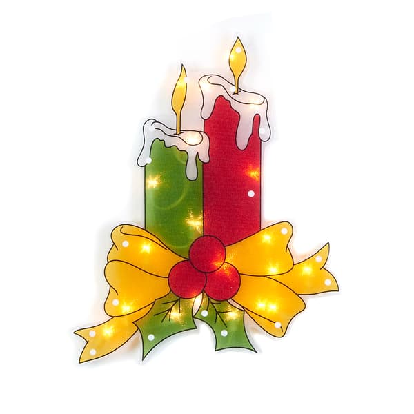 Sienna Glazed 35 Light Window Candle - 18 in. - image 