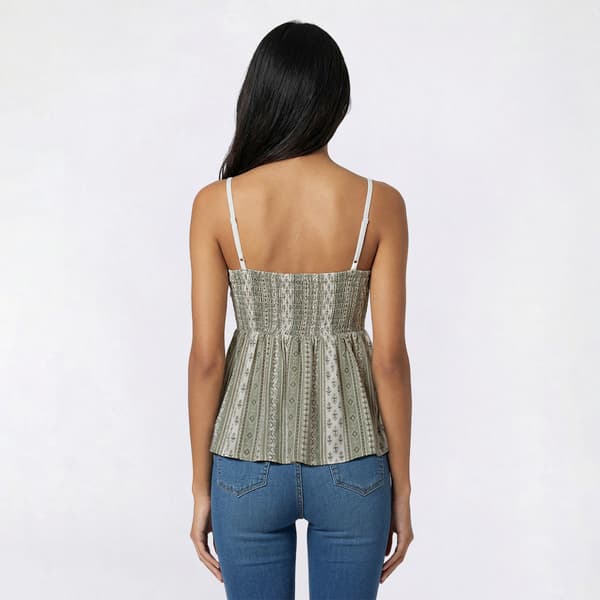 Juniors Derek Heart Lace Bodice Tank Top with Molded Cup