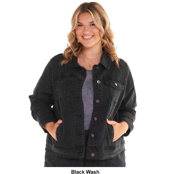 Juniors Plus Love of Denim Classic Trucker Jacket