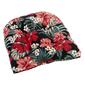 Jordan Manufacturing Wicker Chair Cushion - Black/Red Floral - image 1