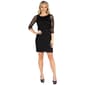 Womens 24/7 Comfort Apparel Fitted Lace Sheath Mini Dress - image 1
