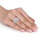 Sterling Silver 1/10ctw. Vintage Diamond Ring - image 2