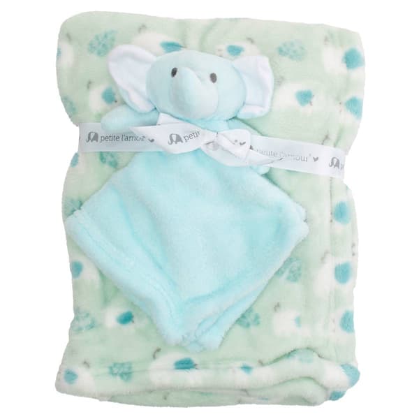 Petite L''Amour&#40;R&#41; Elephant Blanket & Elephant Security Buddy - image 