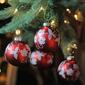 Northlight Seasonal 4pc. Red Glass Snowflake Ornament Set - image 2
