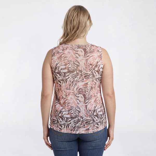 Juniors Plus Eye Candy Sleeveless Top with Chain