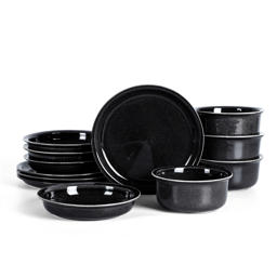 Stone Lain Slate 12pc. Stoneware Dinnerware Set