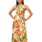 Womens MSK Sleeveless V Neck Tropical Challis Maxi Dress - image 4