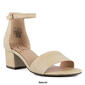 Womens Sugar Noelle Low Block Heel Dress Sandals - Nude - image 6