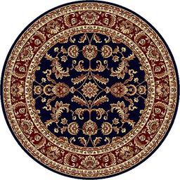 Tayse Sensation Sariya Navy Round Area Rug - 5'3