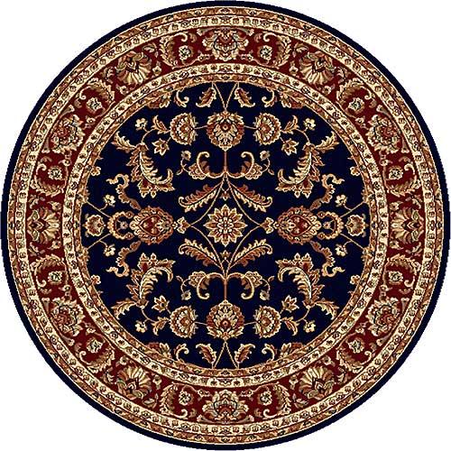 Tayse Sensation Sariya Navy Round Area Rug - 5'3