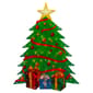 Northlight Seasonal Christmas Tree with Presents Window Decor - image 1