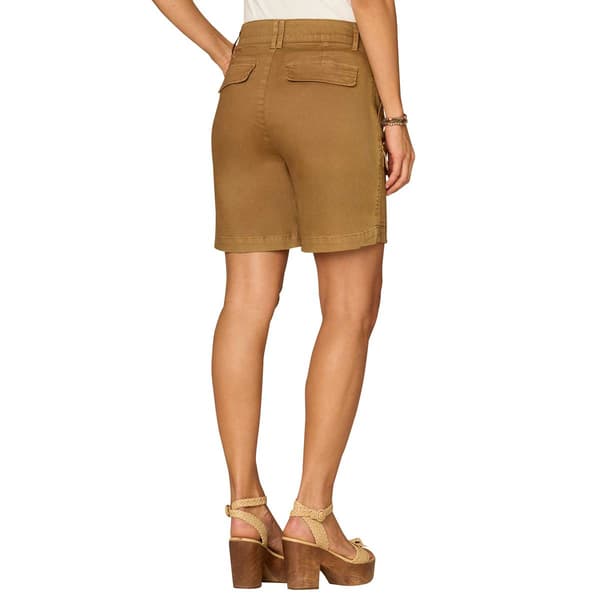 Womens Democracy “Ab”solution® Skyrise Double Button Cargo Shorts