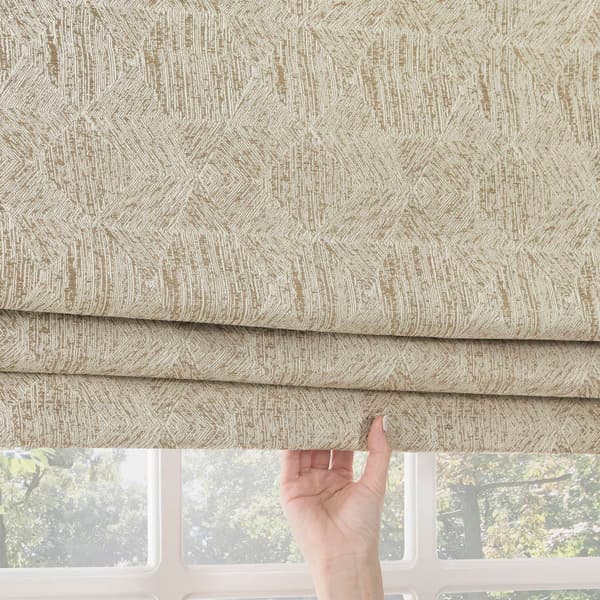 Sun Zero® Talmage Tonal Geometric Cordless Roman Shade Boscov's