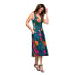 Womens 24/7 Comfort Apparel Green Floral Fit & Flare Dress - image 4