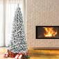 National Tree 7.5ft Acacia Medium Flocked Christmas Tree - image 2