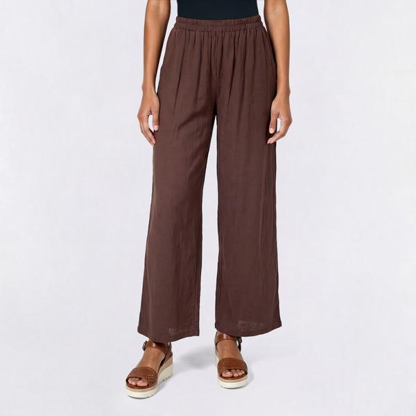 Juniors Hunter & Brown Pull On Wide Leg Pants
