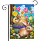 Bunny Basket Garden Flag - image 1