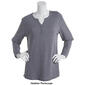 Womens Architect® Long Sleeve Solid Henley Thermal - image 5