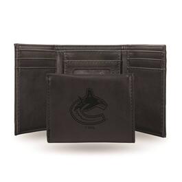 Mens NHL Vancouver Canucks Faux Leather Trifold Wallet