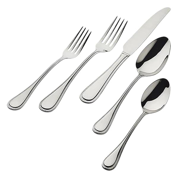 Godinger 18/0 Stainless Steel 20pc. Bead Flatware Set - image 