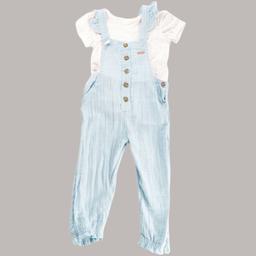 Toddler Girls Kensie Short Sleeve Floral Top & Overall Set